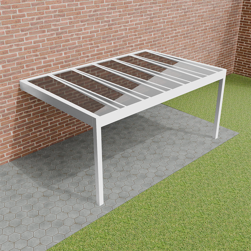 The Cube glass roof pergola by The Cabinologist.