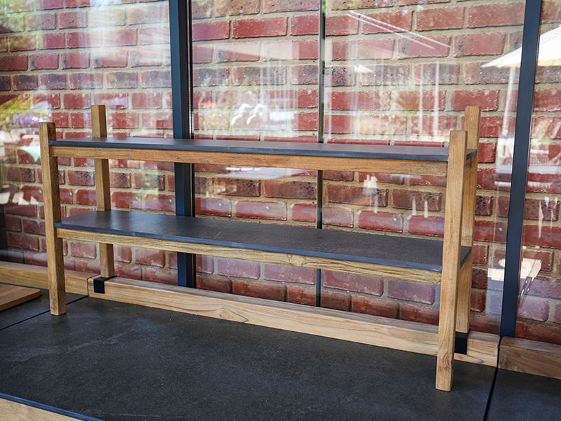 Bali kitchen shelving unit
