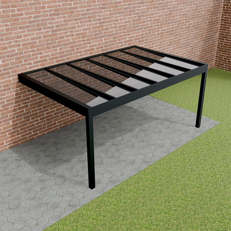 The Cube glass roof pergola by The Cabinologist.