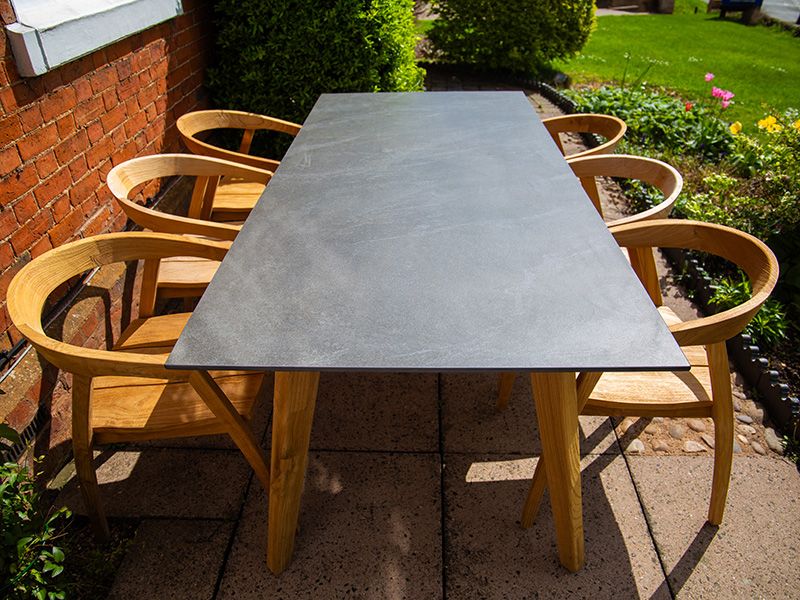Bali six chair dinning set