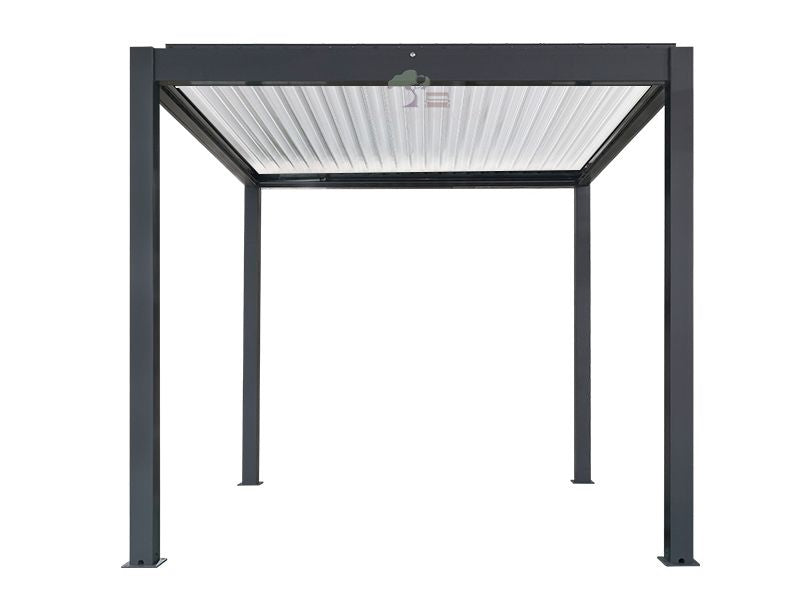Eclipse 3 x 2.5 m LED motorised Bioclimatic pergola.