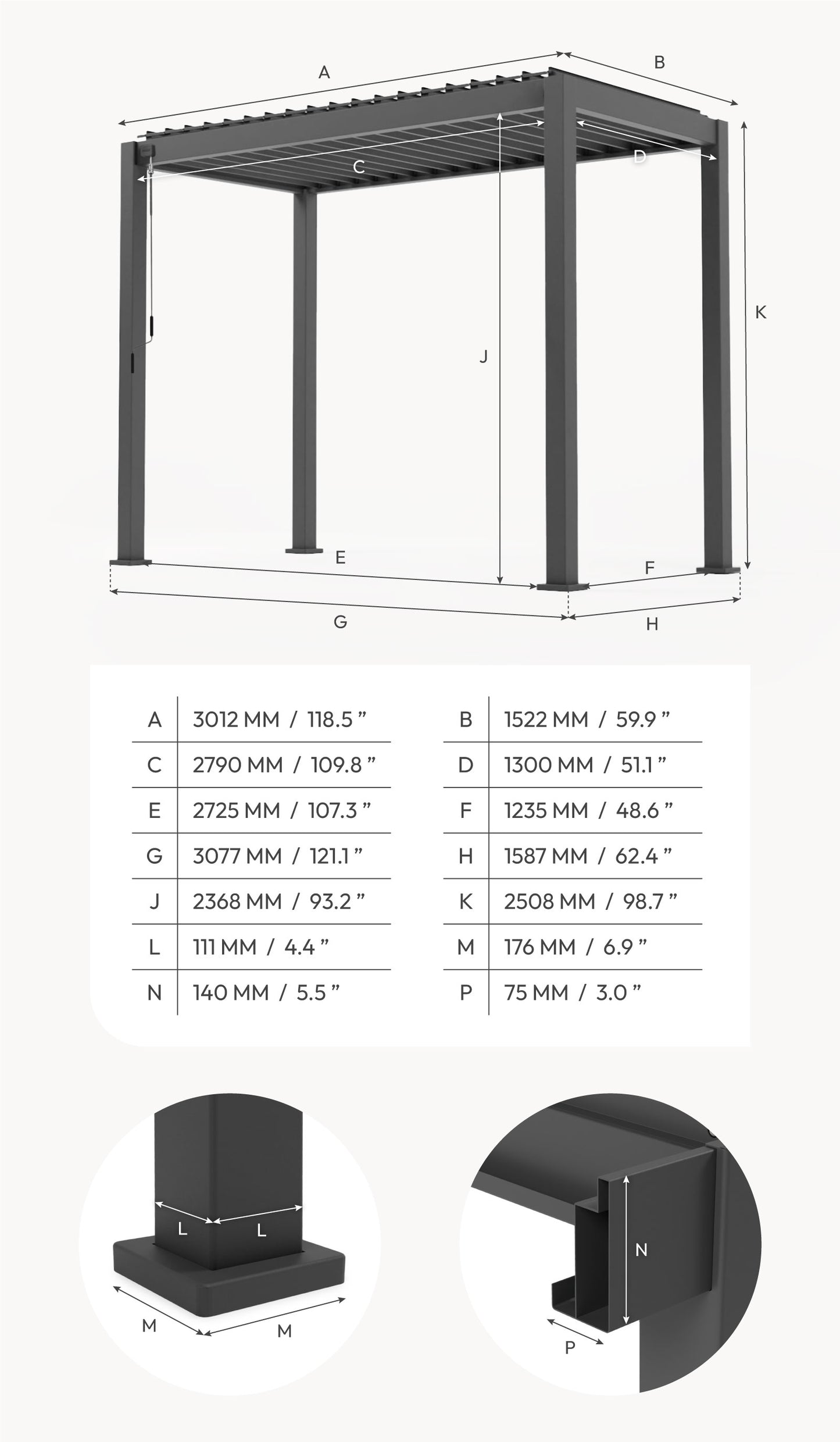 Nova Titan 3 x 1.5 m bbq shelter