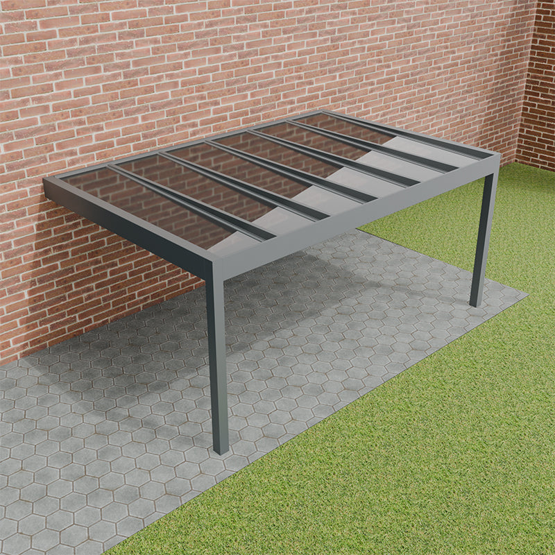 The Cube glass roof pergola by The Cabinologist.