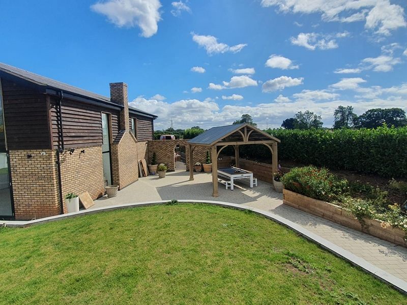 Cedar gazebo 3.66m wide x 4.28m long