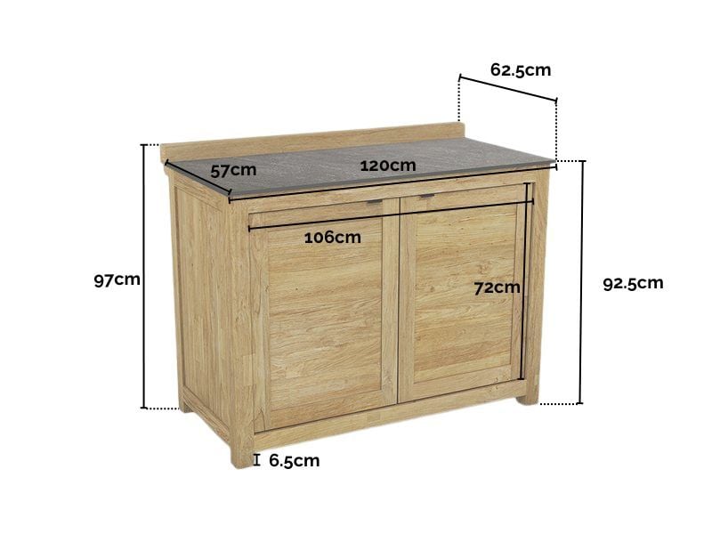 Bali double door kitchen unit