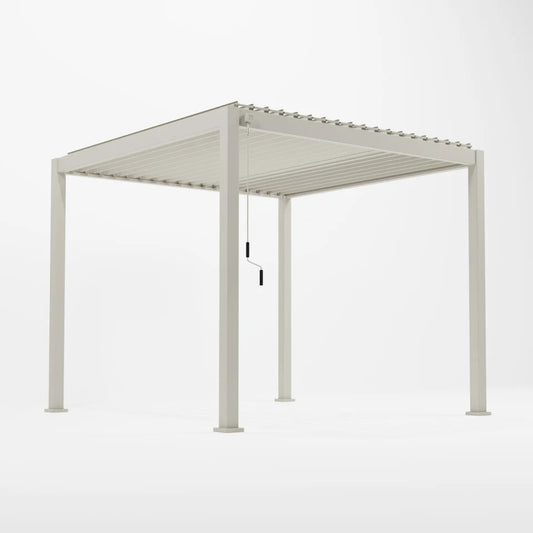 Nova Titan Aluminium pergolas in Pebble