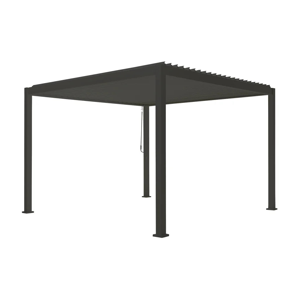 Nova Titan 3.6 x 3.6m manual opening pergola - grey