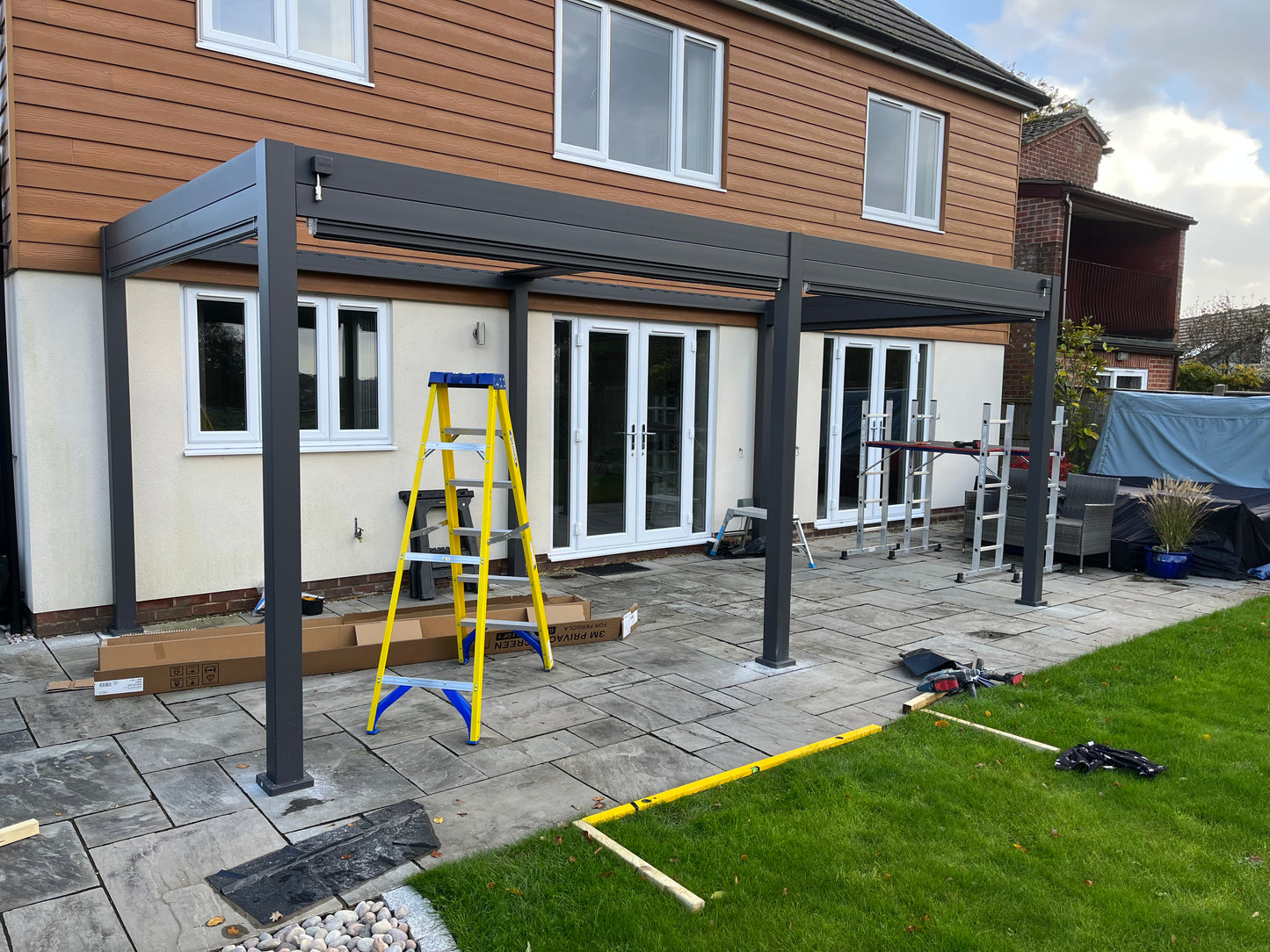 Pergola basic installation.